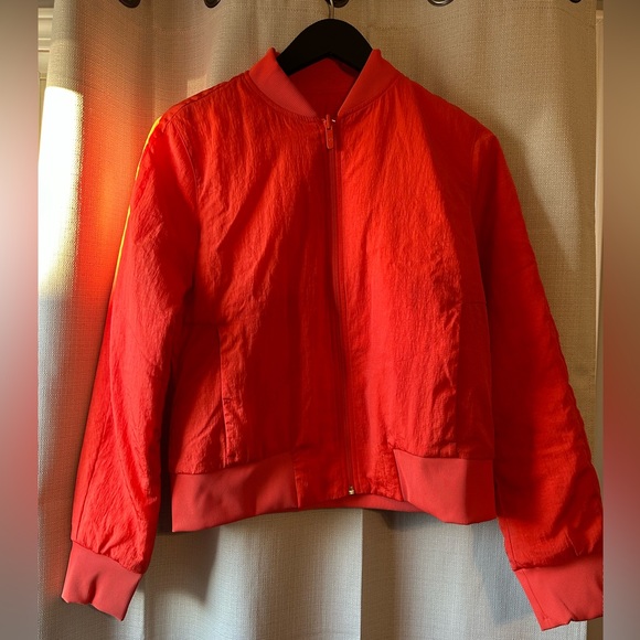 Lululemon Non Stop Bomber Reversible Jacket: Autumn Red sz8 RARE - Picture 5 of 15